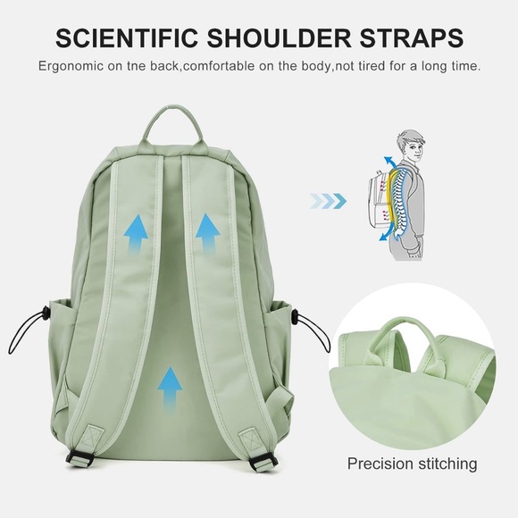 NWT Backpack for College High School Working Laptop /Water-resistant Unisex - Picture 4 of 13